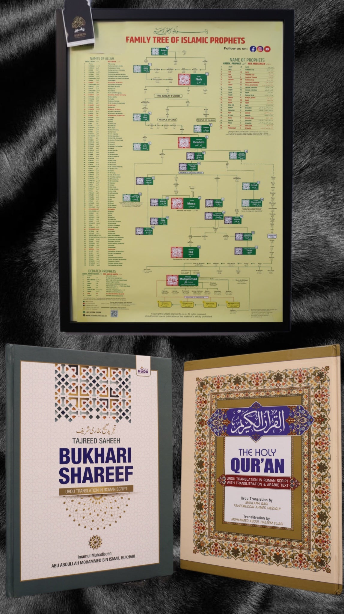 Islamic Knowledge & Reflection Combo A beautiful trio set designed to enhance learning, faith, and understanding of Islam.